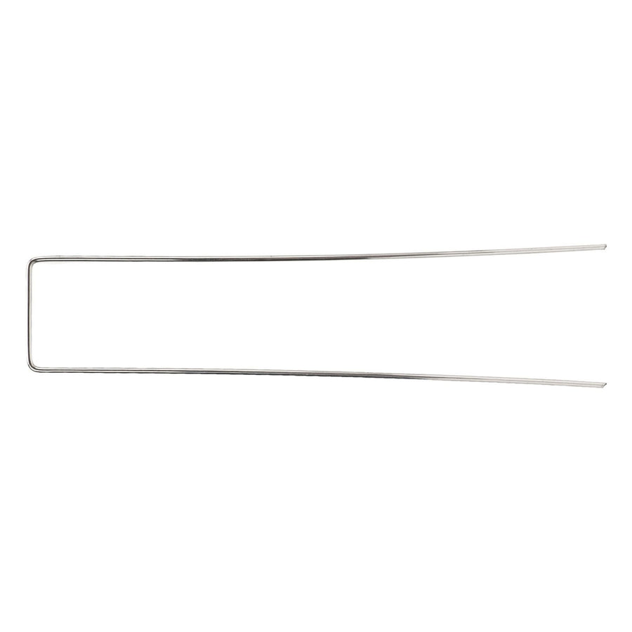 100Pcs U Shaped Garden Stakes Galvanized Steel Landscape Stakes Pins for Weed Barrier Sod Fabric Decorations Roughness 2.5mm/0.10in
