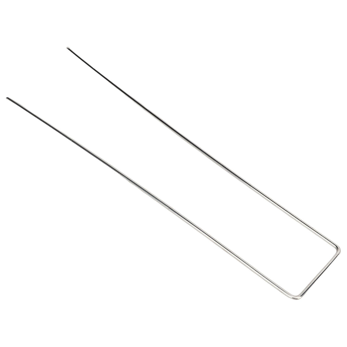 100Pcs U Shaped Garden Stakes Galvanized Steel Landscape Stakes Pins for Weed Barrier Sod Fabric Decorations Roughness 2.5mm/0.10in