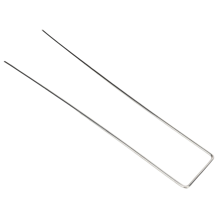 100Pcs U Shaped Garden Stakes Galvanized Steel Landscape Stakes Pins for Weed Barrier Sod Fabric Decorations Roughness 2.5mm/0.10in