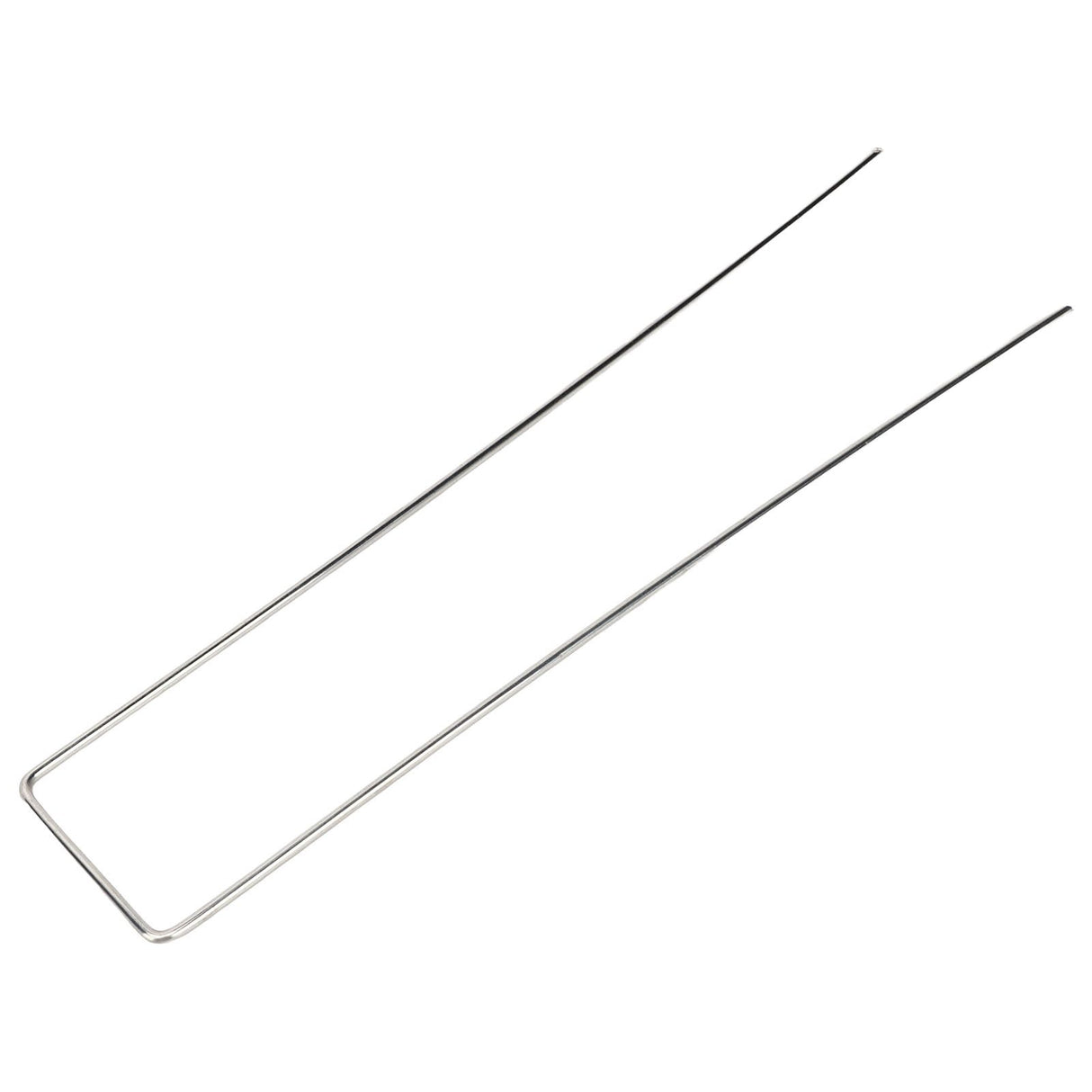 100Pcs U Shaped Garden Stakes Galvanized Steel Landscape Stakes Pins for Weed Barrier Sod Fabric Decorations Roughness 2.5mm/0.10in