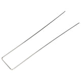 100Pcs U Shaped Garden Stakes Galvanized Steel Landscape Stakes Pins for Weed Barrier Sod Fabric Decorations Roughness 2.5mm/0.10in - Extra Image