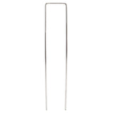 100Pcs U Shaped Garden Stakes Galvanized Steel Landscape Stakes Pins for Weed Barrier Sod Fabric Decorations Roughness 3mm/0.12in