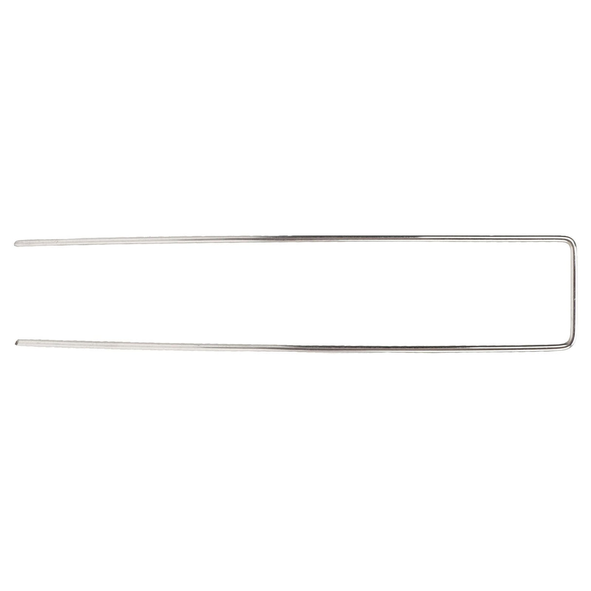 100Pcs U Shaped Garden Stakes Galvanized Steel Landscape Stakes Pins for Weed Barrier Sod Fabric Decorations Roughness 3mm/0.12in