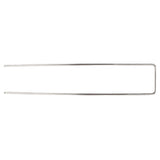 100Pcs U Shaped Garden Stakes Galvanized Steel Landscape Stakes Pins for Weed Barrier Sod Fabric Decorations Roughness 3mm/0.12in - Close-Up Angle