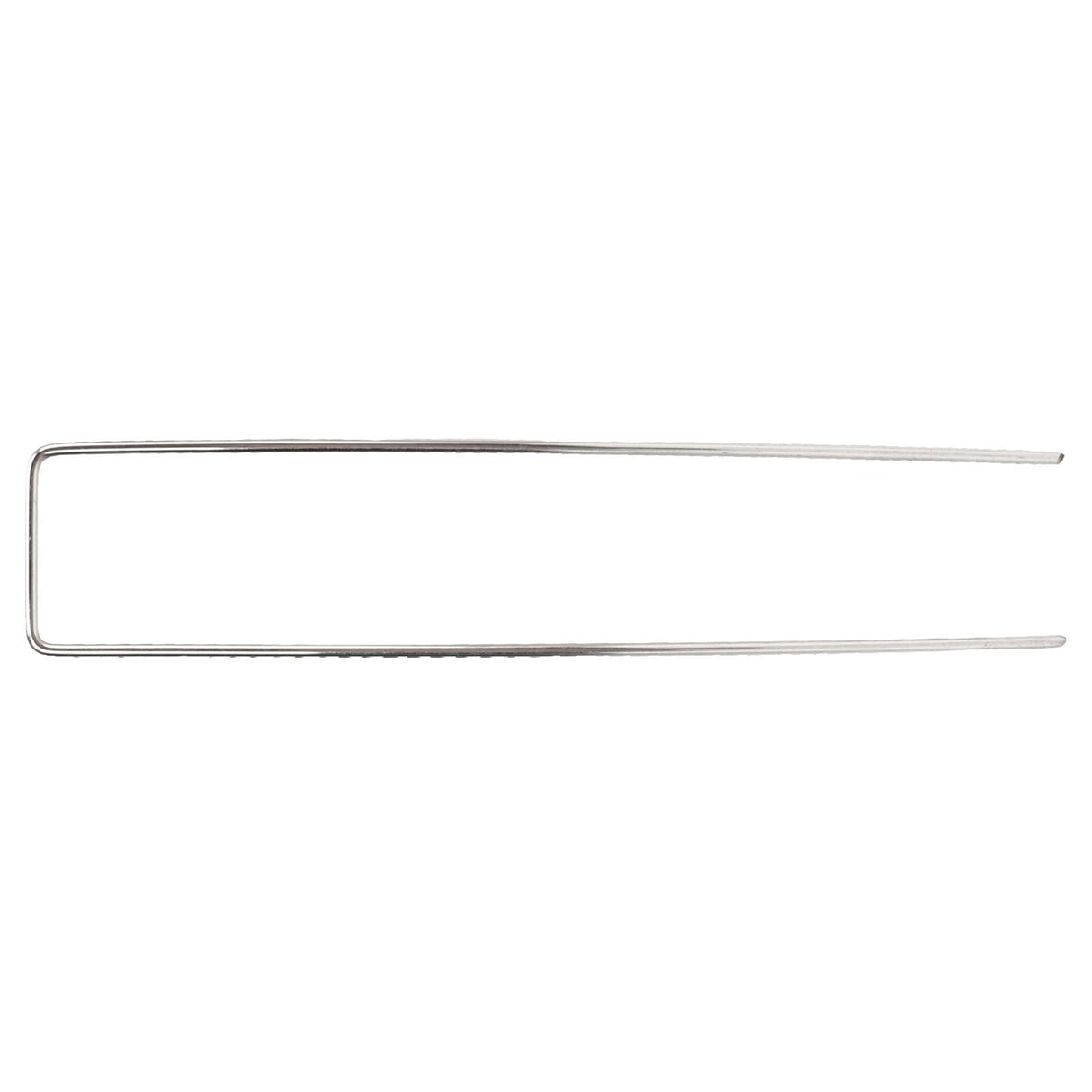 100Pcs U Shaped Garden Stakes Galvanized Steel Landscape Stakes Pins for Weed Barrier Sod Fabric Decorations Roughness 3mm/0.12in