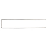 100Pcs U Shaped Garden Stakes Galvanized Steel Landscape Stakes Pins for Weed Barrier Sod Fabric Decorations Roughness 3mm/0.12in - Low Angle