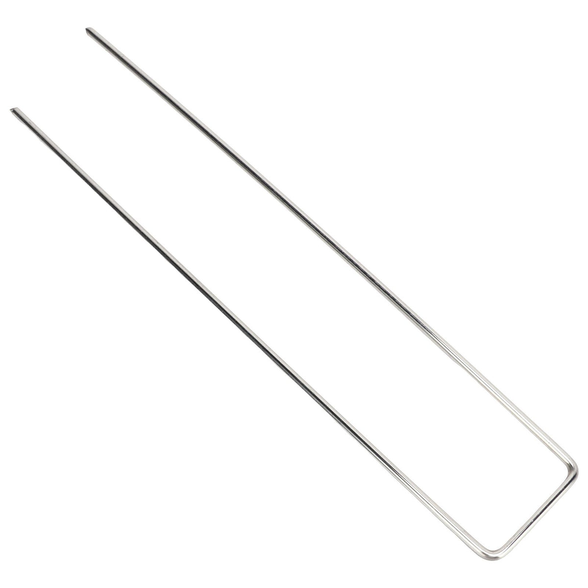 100Pcs U Shaped Garden Stakes Galvanized Steel Landscape Stakes Pins for Weed Barrier Sod Fabric Decorations Roughness 3mm/0.12in