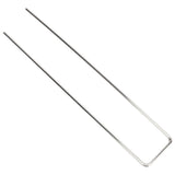 100Pcs U Shaped Garden Stakes Galvanized Steel Landscape Stakes Pins for Weed Barrier Sod Fabric Decorations Roughness 3mm/0.12in