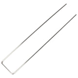 100Pcs U Shaped Garden Stakes Galvanized Steel Landscape Stakes Pins for Weed Barrier Sod Fabric Decorations Roughness 3mm/0.12in