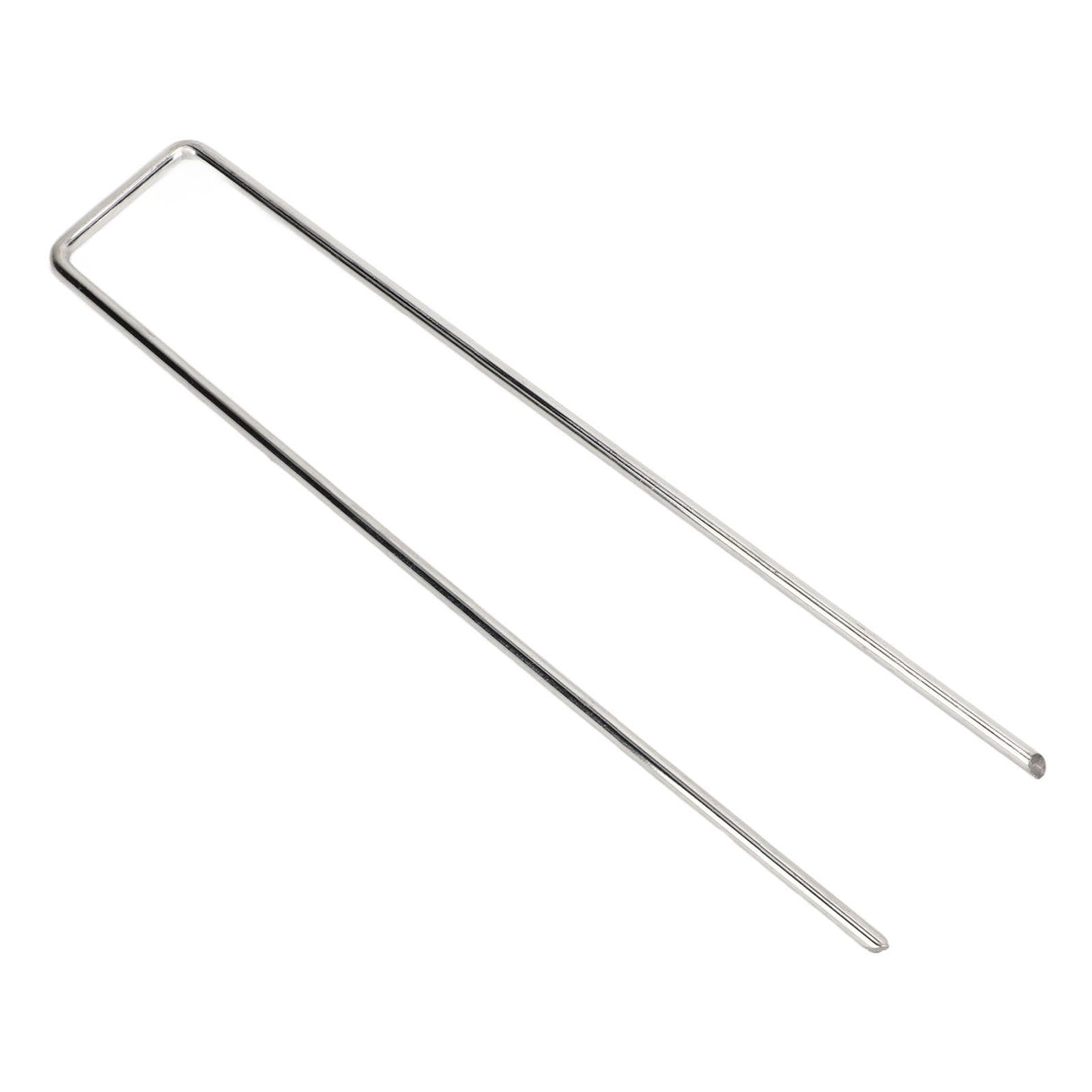50Pcs Galvanized Steel Garden Stakes U Shaped Tent Stakes U Shaped Galvanized Landscape Pins Heavy Duty Yard Ground Pin 4x10cm 0.4mm Thickness
