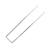 50Pcs Galvanized Steel Garden Stakes U Shaped Tent Stakes U Shaped Galvanized Landscape Pins Heavy Duty Yard Ground Pin 4x10cm 0.4mm Thickness