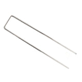 50Pcs Galvanized Steel Garden Stakes U Shaped Tent Stakes U Shaped Galvanized Landscape Pins Heavy Duty Yard Ground Pin 4x10cm 0.4mm Thickness