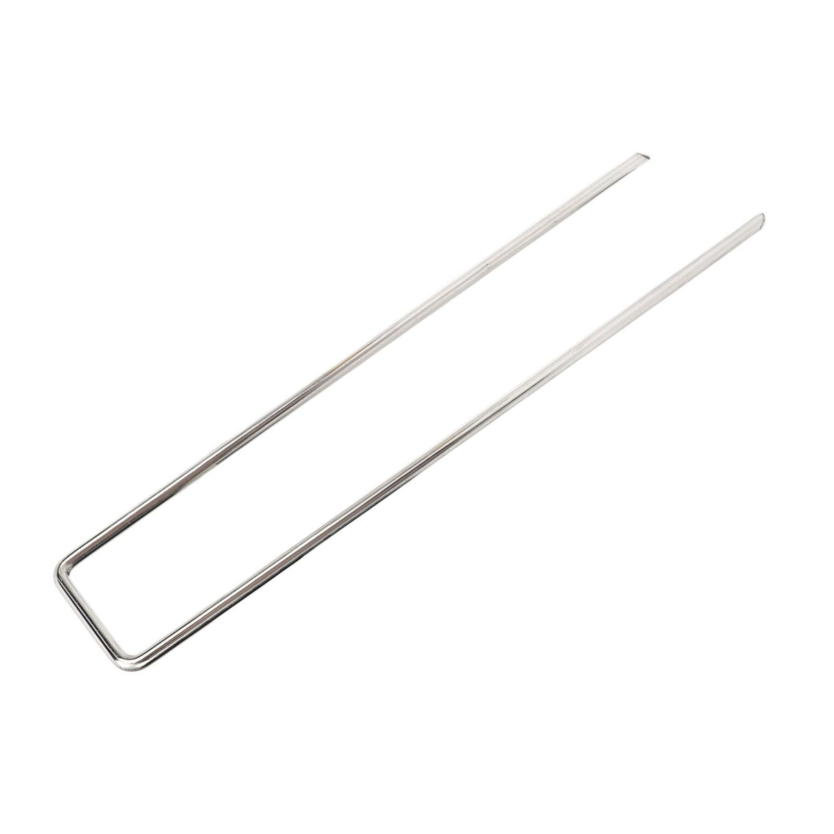 50Pcs Galvanized Steel Garden Stakes U Shaped Tent Stakes U Shaped Galvanized Landscape Pins Heavy Duty Yard Ground Pin 4x10cm 0.4mm Thickness