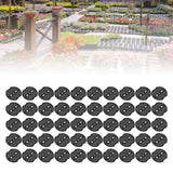Garden Stakes Gasket Landscape Plastic Gasket Garden Stakes Pad for Weed Barrier Create Sturdier Hold 50pcs