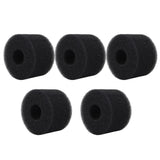 5PCS Pool Filter Sponge PU Sponge Black Reusable Washable Cylindrical Simming Pool Filter Foam for Pool Pump S - Side View