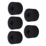5PCS Pool Filter Sponge PU Sponge Black Reusable Washable Cylindrical Simming Pool Filter Foam for Pool Pump S - Rear View