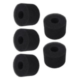 5PCS Pool Filter Sponge PU Sponge Black Reusable Washable Cylindrical Simming Pool Filter Foam for Pool Pump S - Low Angle