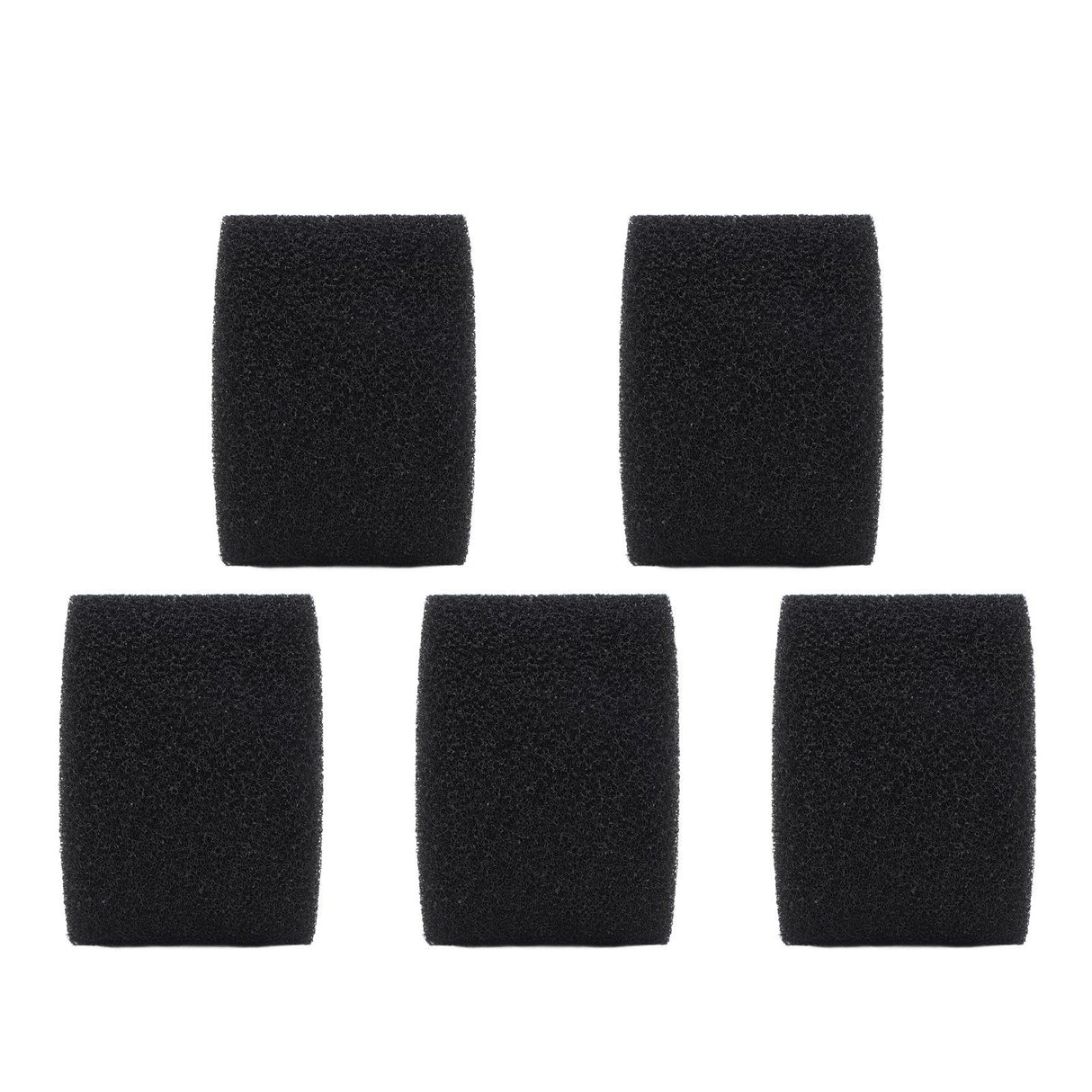 5PCS Pool Filter Sponge PU Sponge Black Reusable Washable Cylindrical Simming Pool Filter Foam for Pool Pump S