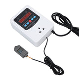 1500W Digital Humidity Controller LCD Display Humidistat Plastic Timing Air Humidity Controller for Home Farm Greenhouse AU Standard 220V - Close-Up Angle