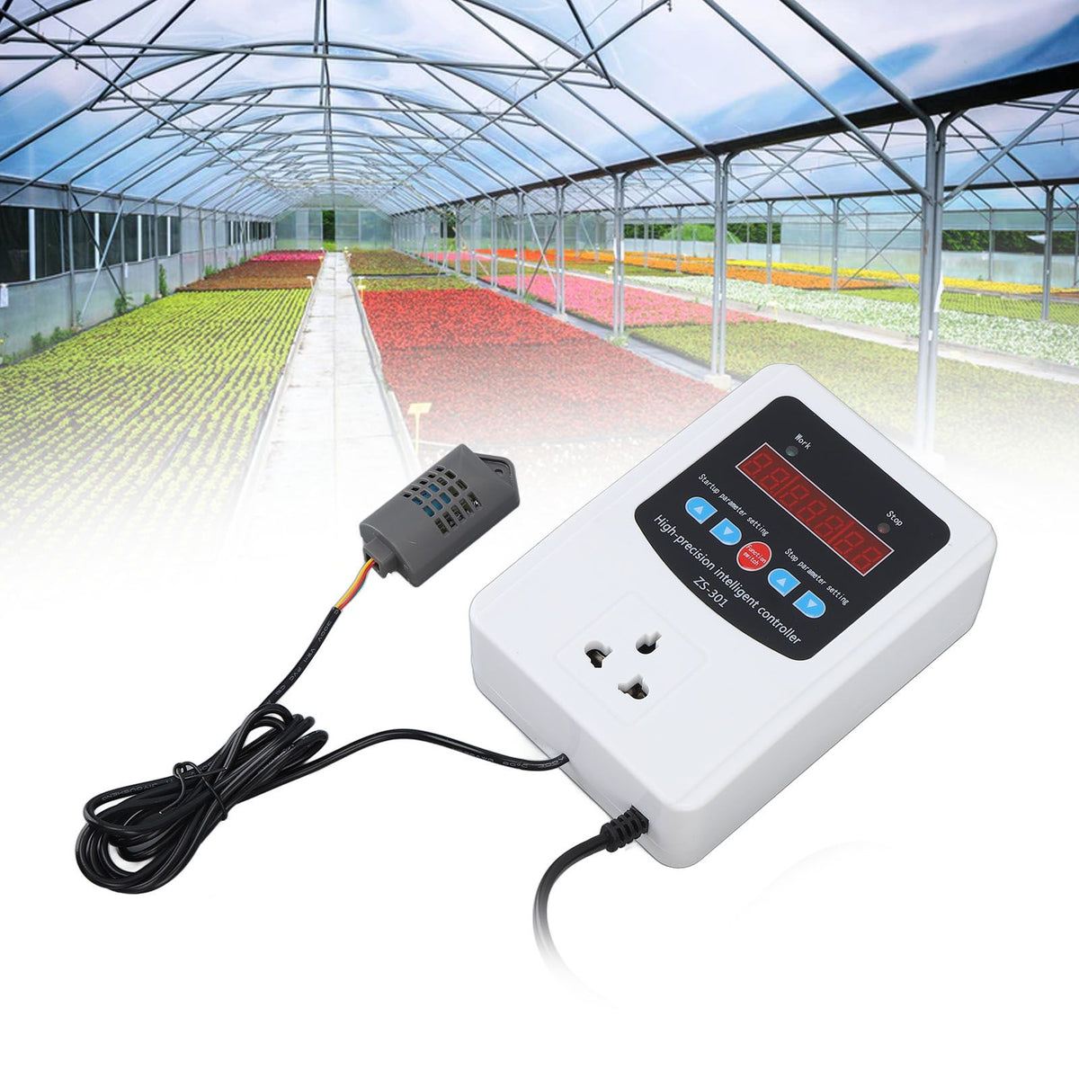 1500W Digital Humidity Controller LCD Display Humidistat Plastic Timing Air Humidity Controller for Home Farm Greenhouse AU Standard 220V