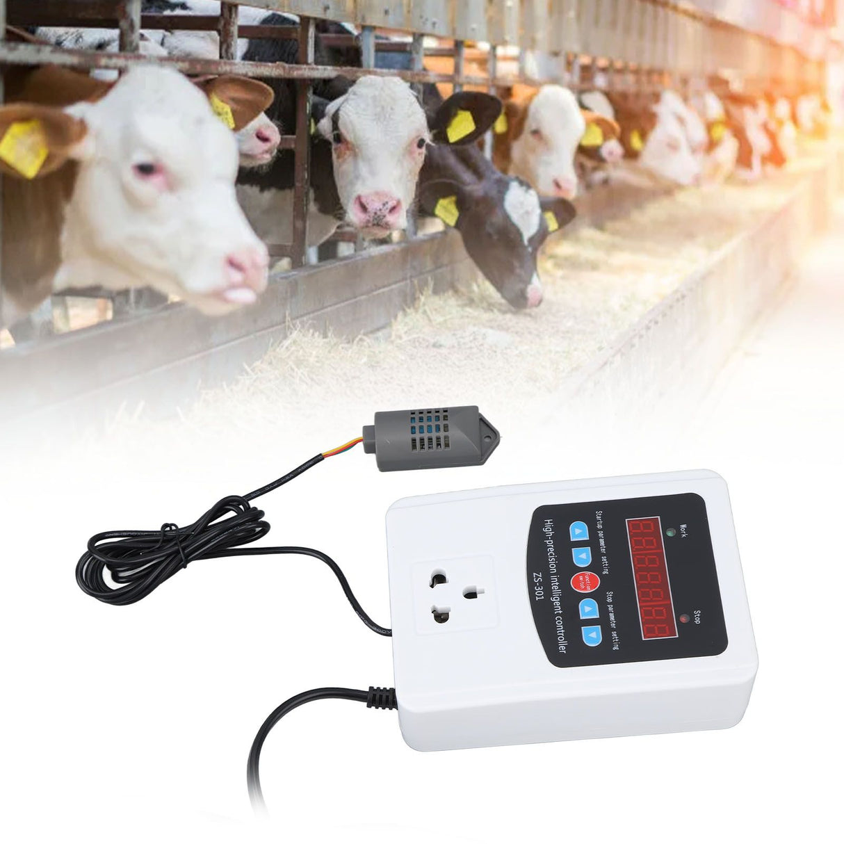 1500W Digital Humidity Controller LCD Display Humidistat Plastic Timing Air Humidity Controller for Home Farm Greenhouse AU Standard 220V