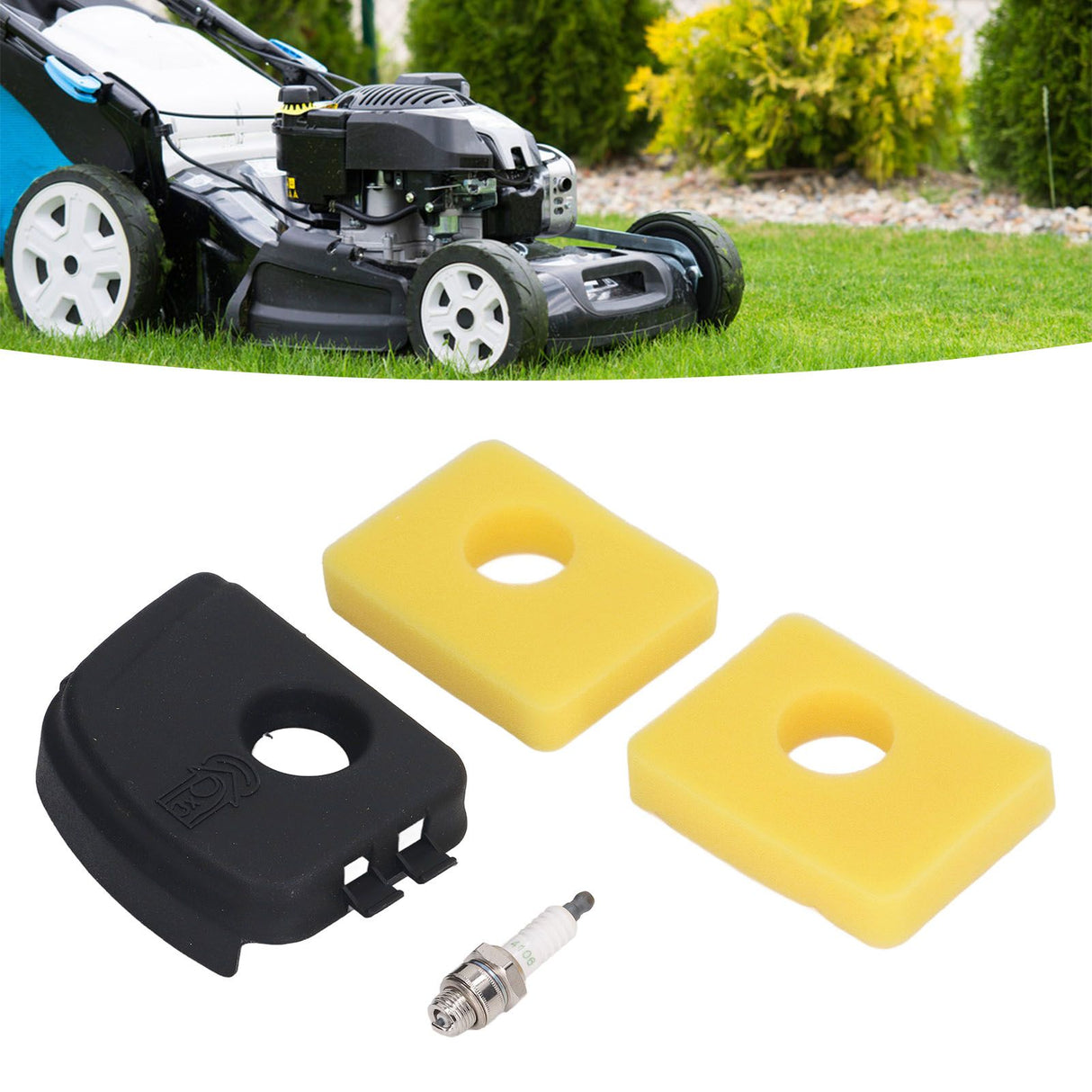 590581Air Filter Cover Air Filter Spark Plug Kit Replacement for 450E 500E 125CC Series Engine 799579