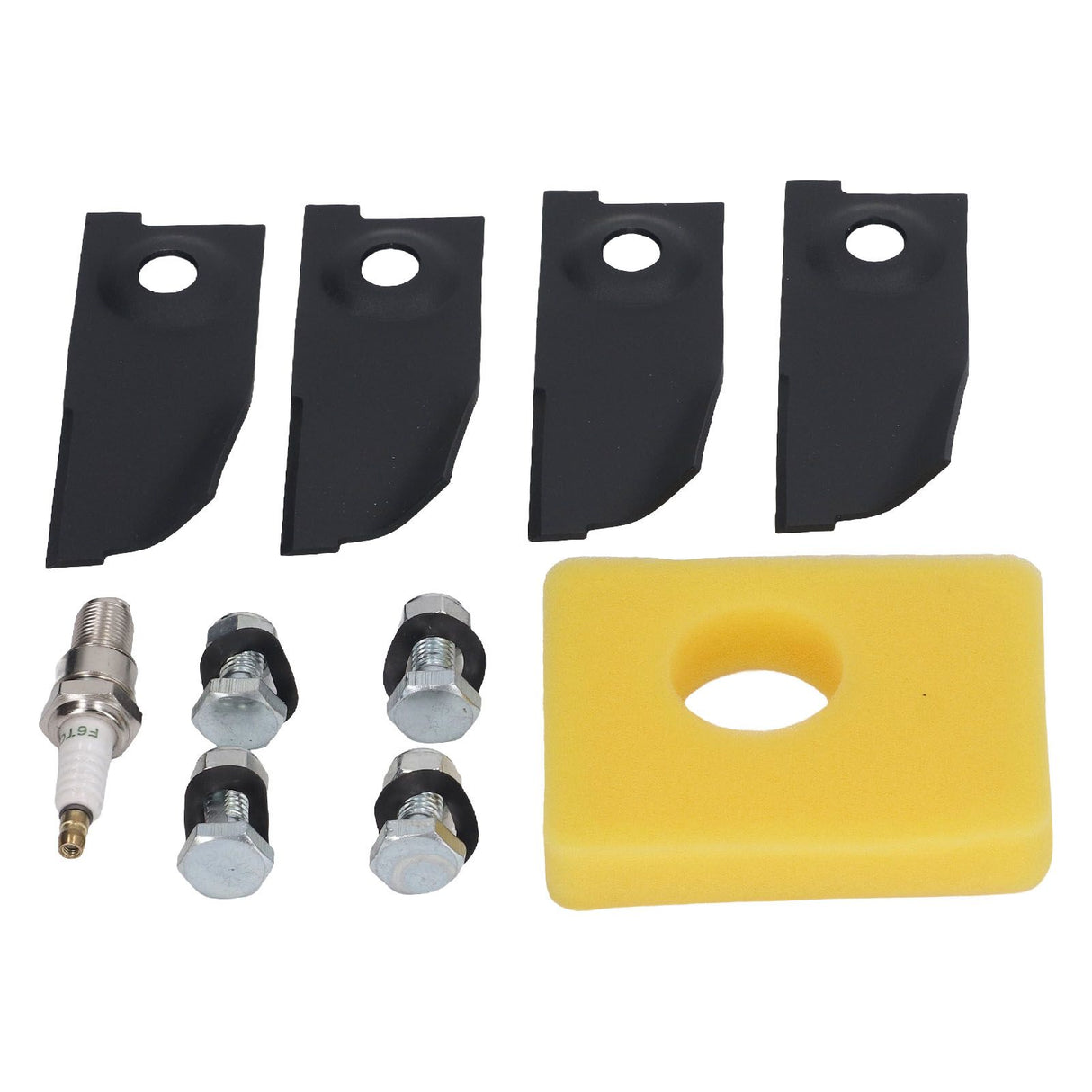 18inch Lawn Mower Blades Spark Plugs Air Filter Replacement Kit for 450E 500E 550E 550EX Motor