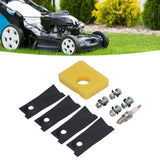 18inch Lawn Mower Blades Spark Plugs Air Filter Replacement Kit for 450E 500E 550E 550EX Motor - Extra Image
