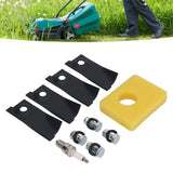 18inch Lawn Mower Blades Spark Plugs Air Filter Replacement Kit for 450E 500E 550E 550EX Motor - Extra Image