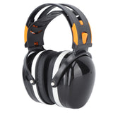 Noise Reduction Earmuffs Foldable Lightweight Hearing Protection Safety Over Head Ear Muff for Garden Shooting Mowing Black White