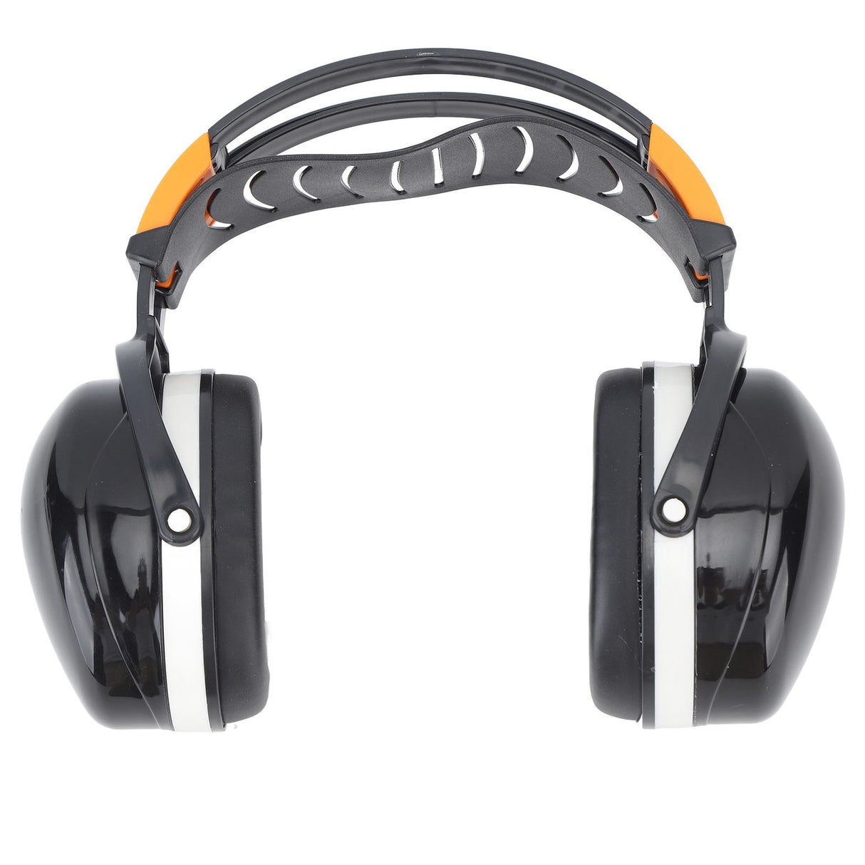 Noise Reduction Earmuffs Foldable Lightweight Hearing Protection Safety Over Head Ear Muff for Garden Shooting Mowing Black White