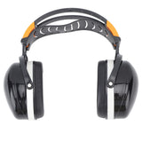 Noise Reduction Earmuffs Foldable Lightweight Hearing Protection Safety Over Head Ear Muff for Garden Shooting Mowing Black White