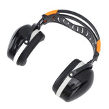 Noise Reduction Earmuffs Foldable Lightweight Hearing Protection Safety Over Head Ear Muff for Garden Shooting Mowing Black White
