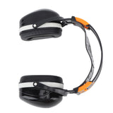 Noise Reduction Earmuffs Foldable Lightweight Hearing Protection Safety Over Head Ear Muff for Garden Shooting Mowing Black White
