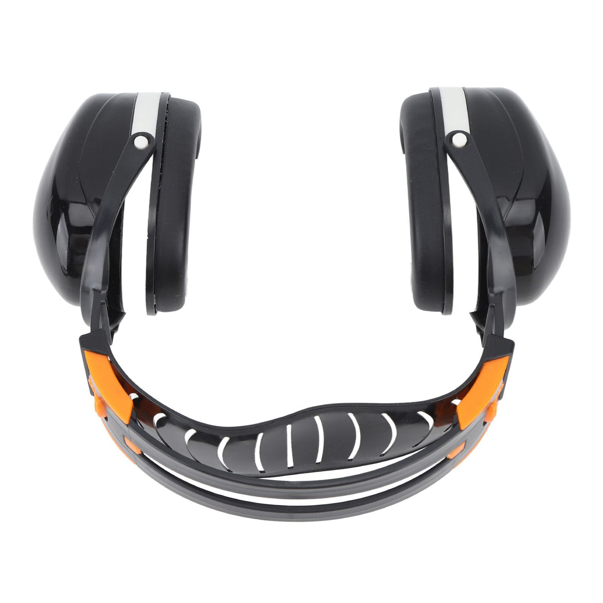 Noise Reduction Earmuffs Foldable Lightweight Hearing Protection Safety Over Head Ear Muff for Garden Shooting Mowing Black White