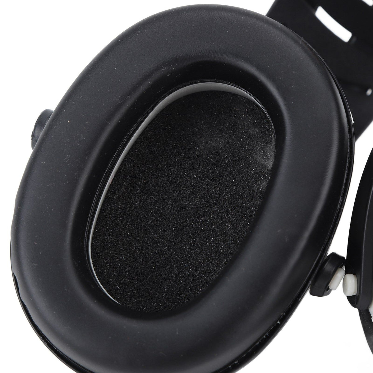 Noise Reduction Earmuffs Foldable Lightweight Hearing Protection Safety Over Head Ear Muff for Garden Shooting Mowing Black White