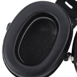 Noise Reduction Earmuffs Foldable Lightweight Hearing Protection Safety Over Head Ear Muff for Garden Shooting Mowing Black White