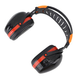 Noise Reduction Earmuffs Foldable Lightweight Hearing Protection Safety Over Head Ear Muff for Garden Shooting Mowing Black Red