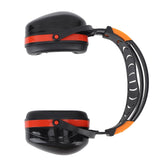 Noise Reduction Earmuffs Foldable Lightweight Hearing Protection Safety Over Head Ear Muff for Garden Shooting Mowing Black Red