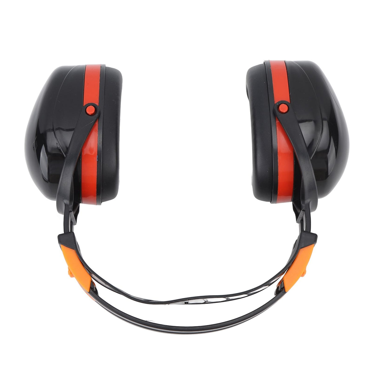 Noise Reduction Earmuffs Foldable Lightweight Hearing Protection Safety Over Head Ear Muff for Garden Shooting Mowing Black Red