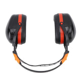 Noise Reduction Earmuffs Foldable Lightweight Hearing Protection Safety Over Head Ear Muff for Garden Shooting Mowing Black Red - Extra Image