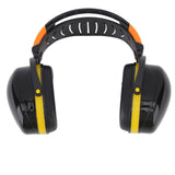 Noise Reduction Earmuffs Foldable Lightweight Hearing Protection Safety Over Head Ear Muff for Garden Shooting Mowing Black Yellow