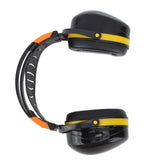 Noise Reduction Earmuffs Foldable Lightweight Hearing Protection Safety Over Head Ear Muff for Garden Shooting Mowing Black Yellow - Extra Image