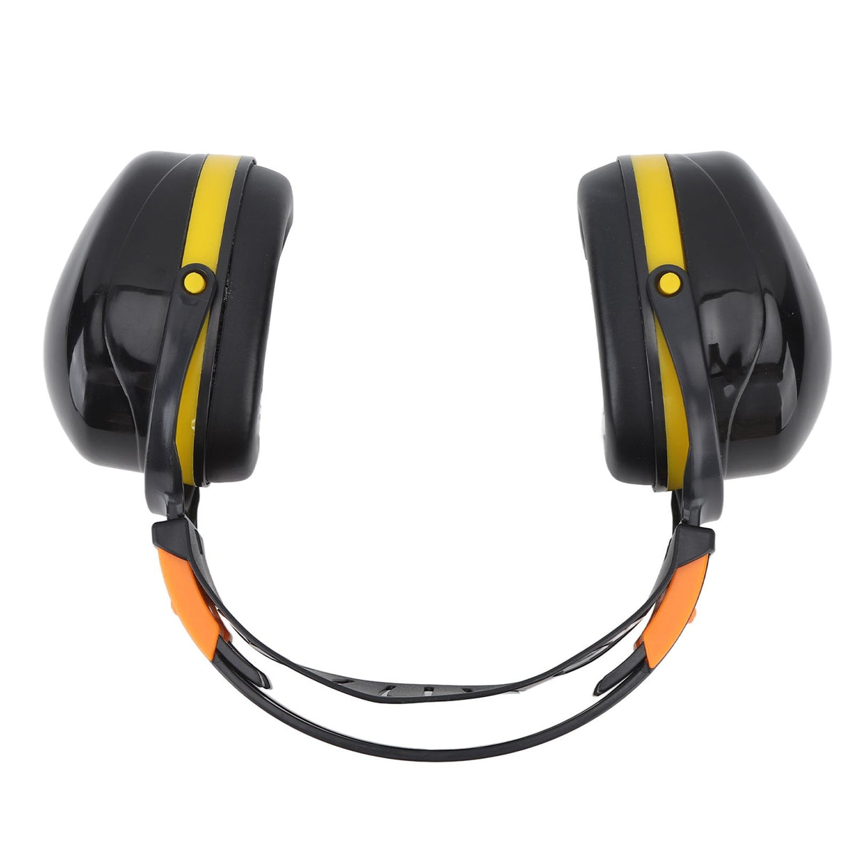 Noise Reduction Earmuffs Foldable Lightweight Hearing Protection Safety Over Head Ear Muff for Garden Shooting Mowing Black Yellow