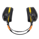 Noise Reduction Earmuffs Foldable Lightweight Hearing Protection Safety Over Head Ear Muff for Garden Shooting Mowing Black Yellow