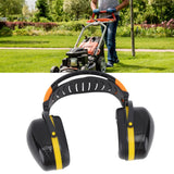Noise Reduction Earmuffs Foldable Lightweight Hearing Protection Safety Over Head Ear Muff for Garden Shooting Mowing Black Yellow - Extra Image
