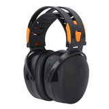 Noise Reduction Earmuffs Foldable Lightweight Hearing Protection Safety Over Head Ear Muff for Garden Shooting Mowing Black