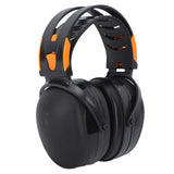 Noise Reduction Earmuffs Foldable Lightweight Hearing Protection Safety Over Head Ear Muff for Garden Shooting Mowing Black - Side View