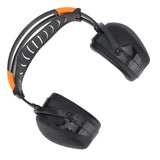 Noise Reduction Earmuffs Foldable Lightweight Hearing Protection Safety Over Head Ear Muff for Garden Shooting Mowing Black