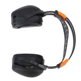 Noise Reduction Earmuffs Foldable Lightweight Hearing Protection Safety Over Head Ear Muff for Garden Shooting Mowing Black